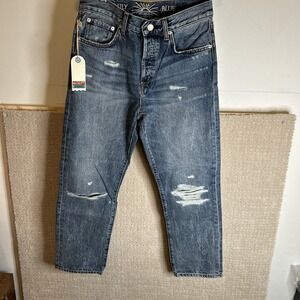 Daily Blue by Adriano Goldschmied Hype Cropped Jean Size 27 NWT Distressed